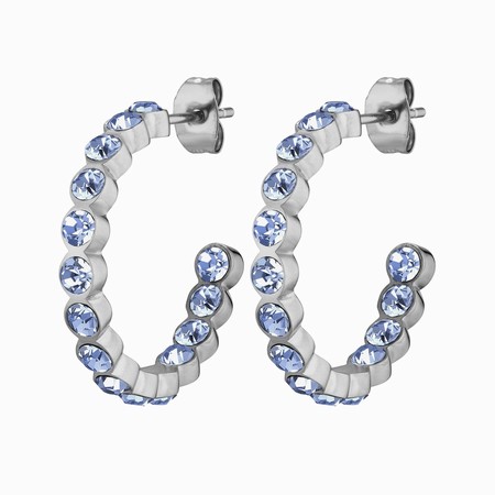 Dyrberg Kern Holly Silver Earrings - Light Blue